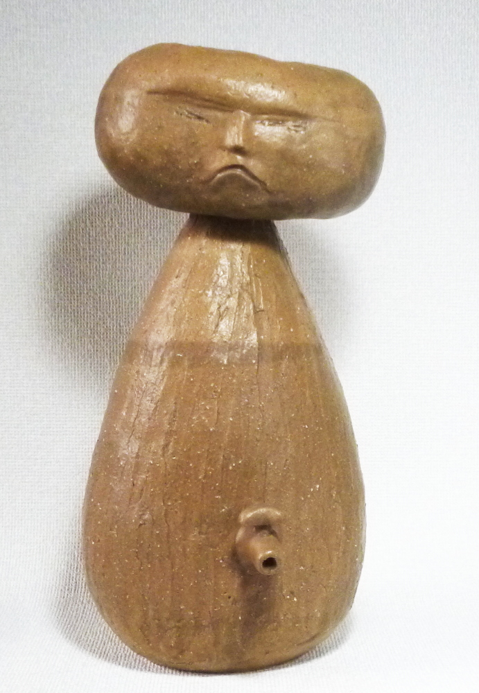 陶器オブジェ小便小僧の決断