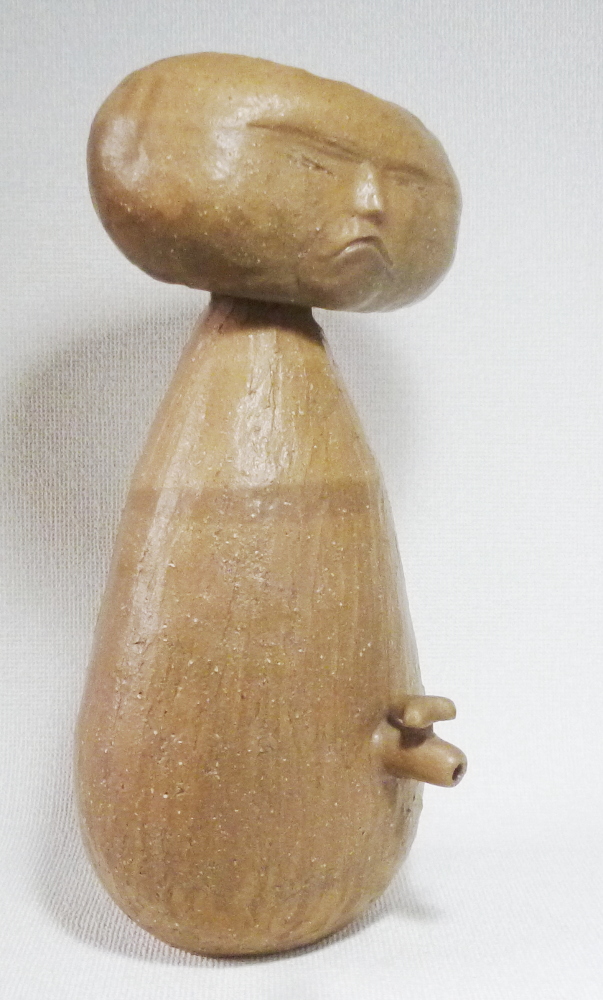 陶器オブジェ小便小僧の決断