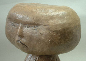 陶器オブジェ小便小僧の決断