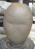 陶器オブジェ頑固一徹