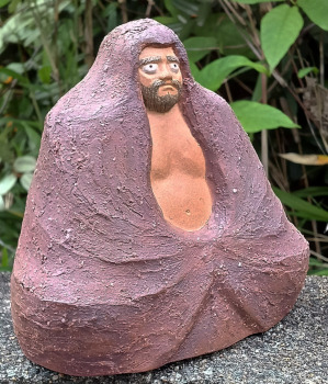 陶器の縁起物人形「達磨」