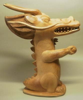 陶器の龍の置物・スーパードラゴン