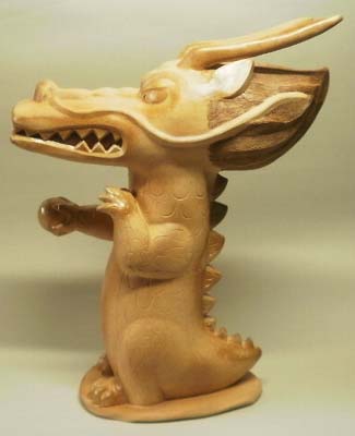 陶器の龍の置物・スーパードラゴン