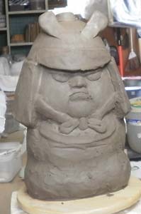 紐作りで武者人形