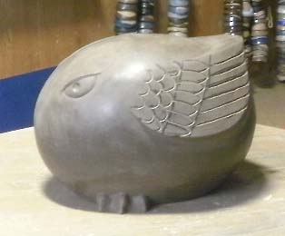 製作中の新作オブジェ・飛翔への挑戦