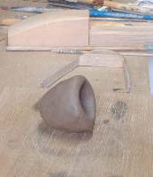 手びねり人形の顔を作ります