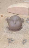 手びねり人形の顔を作ります
