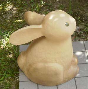 紐作りでウサギ制作