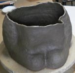 紐作りでウサギを制作