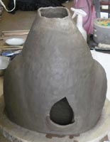 紐作りでウサギを制作