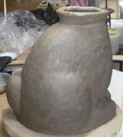 紐作りでウサギを制作