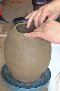 天使のオブジェを紐作り