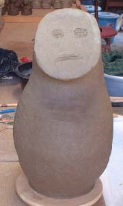 天使のオブジェを紐作り