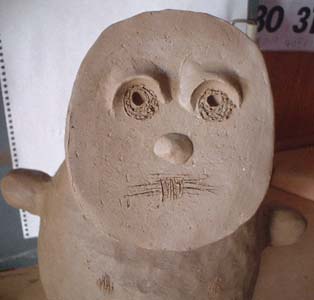 天使のオブジェを紐作り