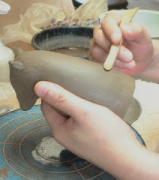 干支、猪（亥）人形を作ります。