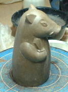 干支、猪（亥）人形を作ります。