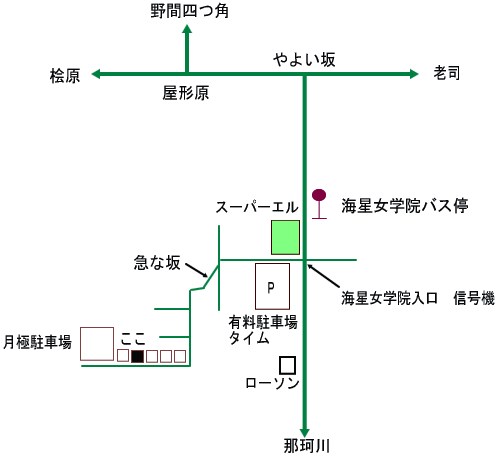 自宅付近の地図